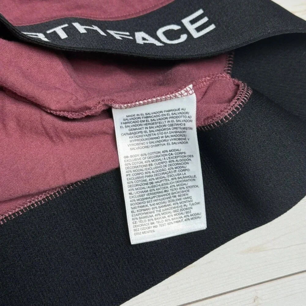 The North Face Coordinates Pink Workout Crop Top Large Mock Neck Gym Athleisure - Picture 5 of 7
